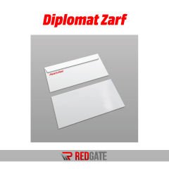 Diplomat Zarf 10,5x24 cm Penceresiz Renkli Baskı