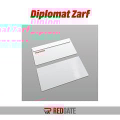 Diplomat Zarf 10,5x24 cm Penceresiz Renkli Baskı
