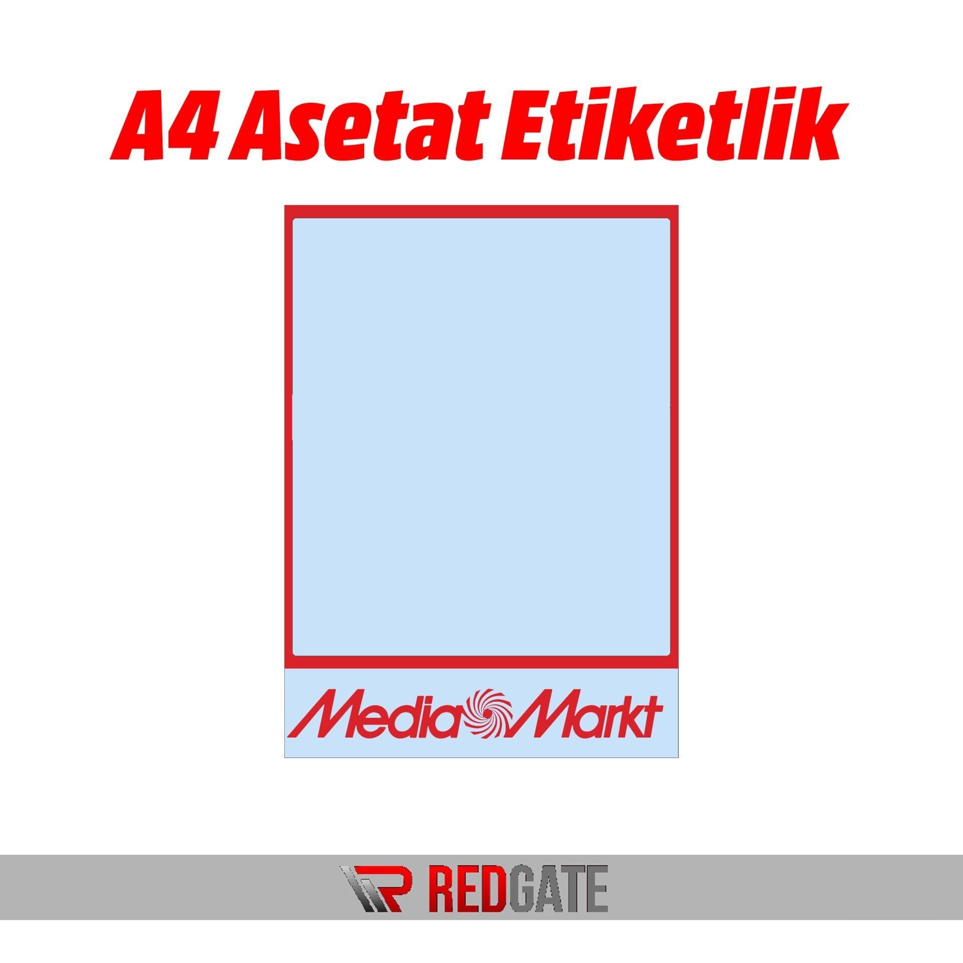 A3 Logolu Asetat Şeffaf