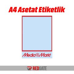 A3 Logolu Asetat Şeffaf